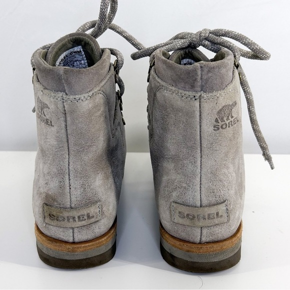 SOREL Tan Sneakchic Alpine Kettle Boots Lace up Sneakers Ankle Booties size 7 - Picture 8 of 10